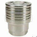 Dixon Snap-Tite by ST Series Interchange Hydraulic Coupling, 3/8-18 Nominal, FNPT, 316 SS 3STF3-SS